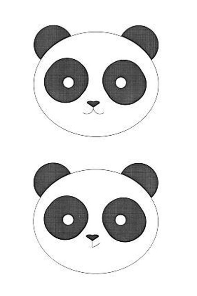 animated pics of pandas. version of a panda toy.